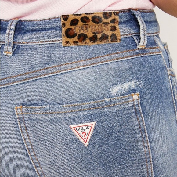 New GUESS Skinny fit denim pant abrasions - Picture 12 of 12